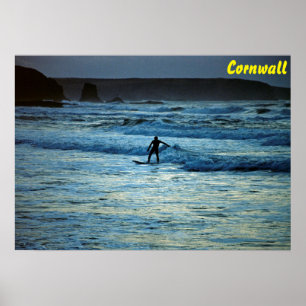 Cornwall surfen poster
