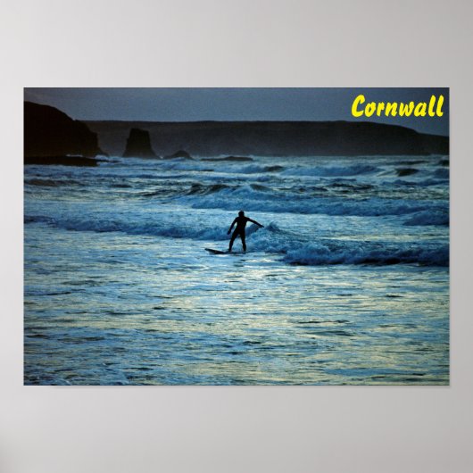 Cornwall surfen poster (Voorkant)