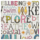 Cornwall typografie stof (Close Up)