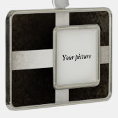 Cornwall Verzilverd Kader Ornament (Rechts)