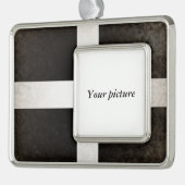 Cornwall Verzilverd Kader Ornament (Links)