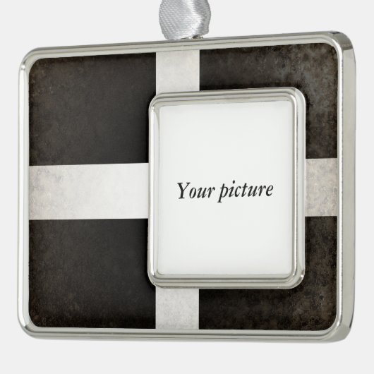Cornwall Verzilverd Kader Ornament (Links)