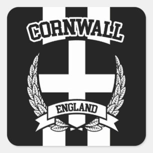 Cornwall Vierkante Sticker