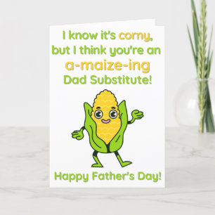 Corny A-Maize-Ing Dad Vervang Vaderdag Kaart