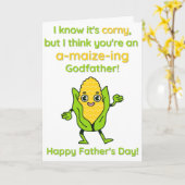 Corny, A-Maize-Ing Godfather Vaderdagkaart Kaart (Gele Bloem)