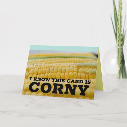 CORNY CORN OP DE COB BIRTHDAY CARDS KAART (Voorkant)