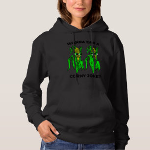 Corny Joke Meme Ear van Corn Pun Graphic Hoodie
