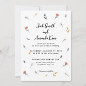 Coroful Schattigee Handtekening Bloem Huwelijksuit Kaart (Voorkant)