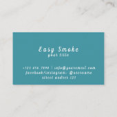 Corolful Smoke Vape Shop Carte de visite (Dos)
