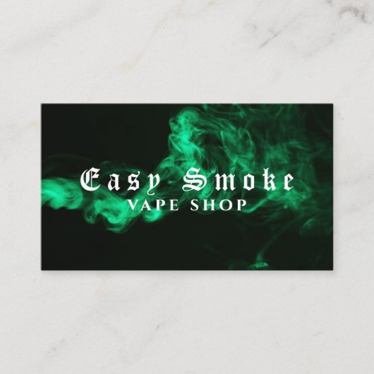 Corolful Smoke Vape Shop Carte de visite (Devant)