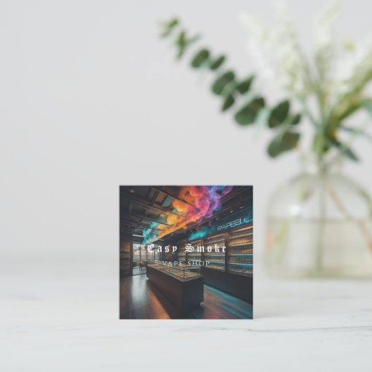 Corolful Smoke Vape Shop Carte de visite (Debout devant)