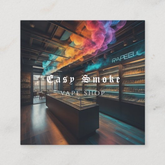 Corolful Smoke Vape Shop Carte de visite (Devant)