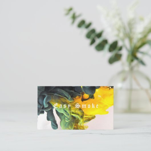 Corolful Smoke Vape Shop Carte de visite (Debout devant)