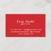 Corolful Smoke Vape Shop Carte de visite (Dos)