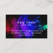 Corolful Smoke Vape Shop Carte de visite (Dos)