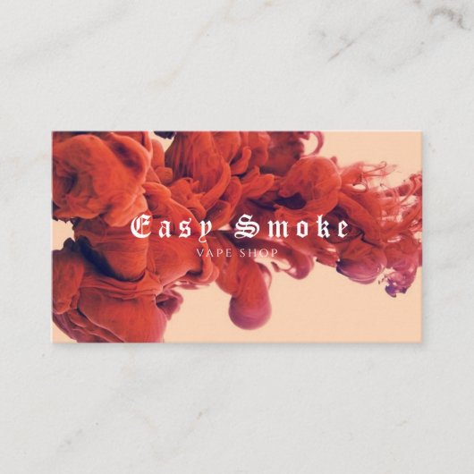 Corolful Smoke Vape Shop Carte de visite (Devant)