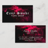 Corolful Smoke Vape Shop Carte de visite (Devant / Derrière)
