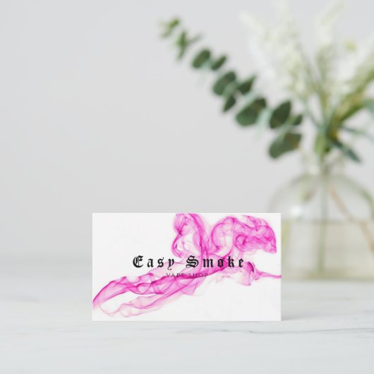 Corolful Smoke Vape Shop Carte de visite (Debout devant)