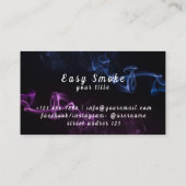 Corolful Smoke Vape Shop Carte de visite (Dos)
