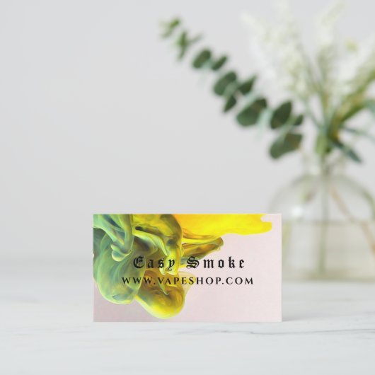 Corolful Smoke Vape Shop Carte de visite (Debout devant)