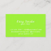 Corolful Smoke Vape Shop Carte de visite (Dos)