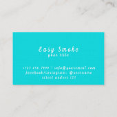 Corolful Smoke Vape Shop Carte de visite (Dos)