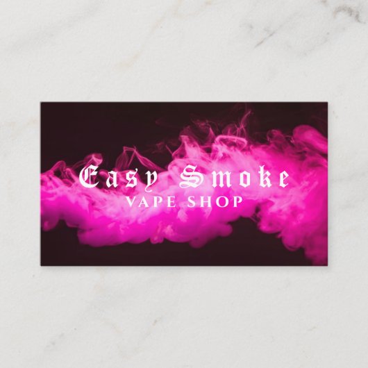 Corolful Smoke Vape Shop Carte de visite (Devant)