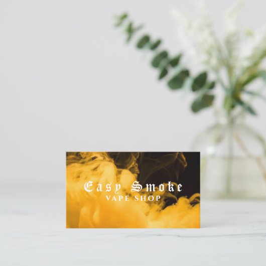 Corolful Smoke Vape Shop Carte de visite (Debout devant)