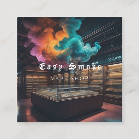 Corolful Smoke Vape Shop Carte de visite (Devant)