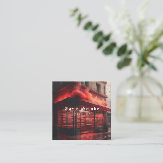 Corolful Smoke Vape Shop Visitekaartje (Staand voorkant)