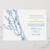 Corolla NC Carte OBX Mariage Navy et Or (Recto)