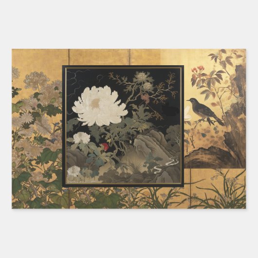 Coromandel Wrapping Paper Flat Sheet Set van 3 (Voorkant)