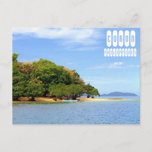 Coron Beach in Palawan Filipijnen Briefkaart (Voorkant)