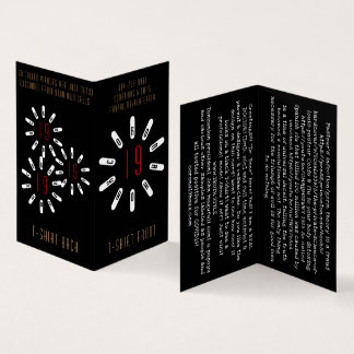 Corona 19 Carte de visite de pliage vertical