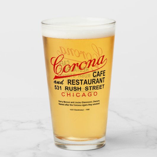 Corona Café en Restaurant, Chicago, Verenigde Stat Glas (Voorkant gevuld)