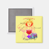 Corona carré magneet (Voorkant / Achterkant)