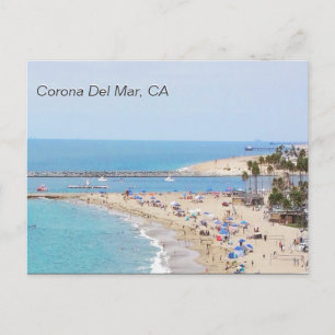 Corona Del Mar, CA Briefkaart