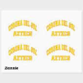 Corona del Sol Aztecs Ovale Sticker (Vel)
