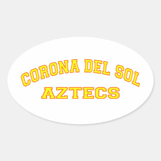 Corona del Sol Aztecs Ovale Sticker