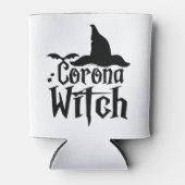 Corona heks Halloween, grappige Halloween, Blikjeskoeler (Voorkant)
