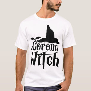 Corona Heks Halloween, Grappige Halloween, T-shirt
