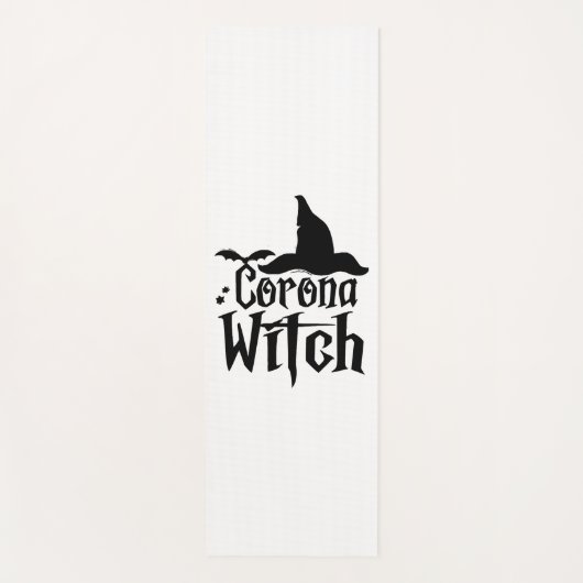 Corona heks Halloween, grappige Halloween, Yogamat (Voorkant)