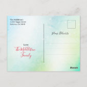 Corona Kerstfeestdag Groene Quarantini Martini Briefkaart (Achterkant)