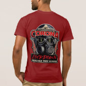 Corona lockdown de boom van de Praktijk past t-shi T-shirt (Achterkant)