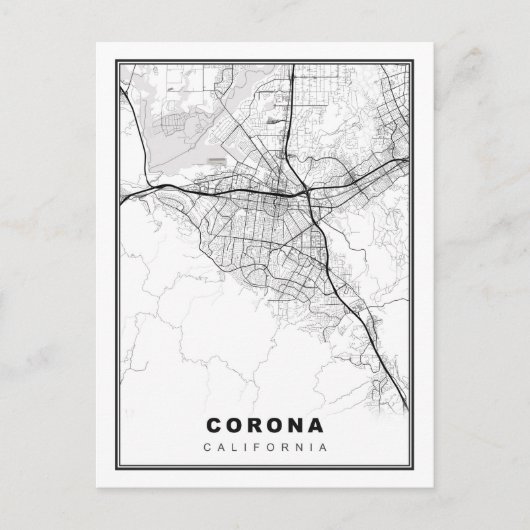 Corona Map Briefkaart (Voorkant)