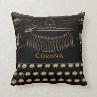 Corona No. 3 Typemachine Pillow 16 x 16 inch Kussen