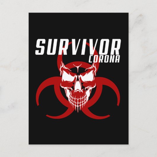 Corona Survivor Briefkaart (Voorkant)