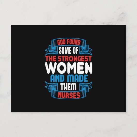 Corona Verpleegsters - God Schiep Sterke Vrouwen Briefkaart (Voorkant)