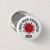 Corona Virus | Ik ben gevaccineerd Button (Voorkant /achterkant)