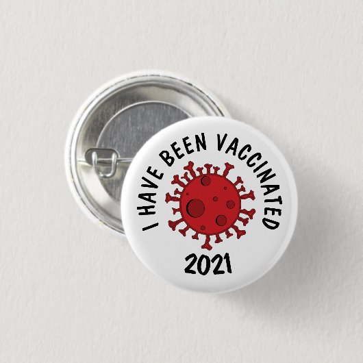 Corona Virus | Ik ben gevaccineerd Button (Voorkant /achterkant)